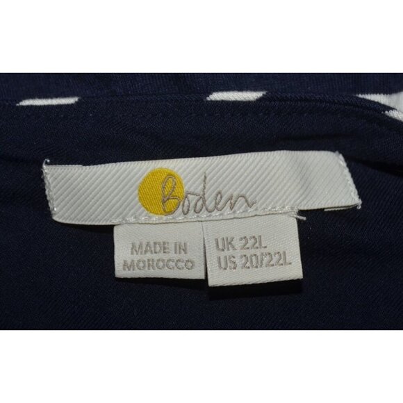 Boden Navy Blue Nautical Stripe Maxi Dress Sleeveless Size 20 22 Vacation Resort - Picture 7 of 9